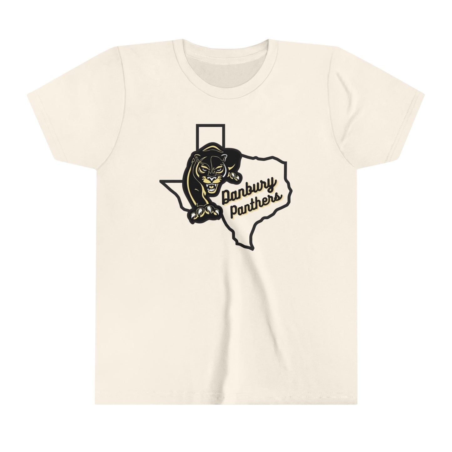 Youth Short Sleeve Tee Danbury Panthers Spirit Shirt