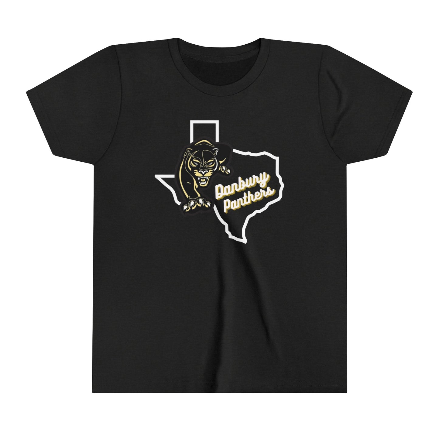 Youth Short Sleeve Tee Danbury Panthers Spirit Shirt