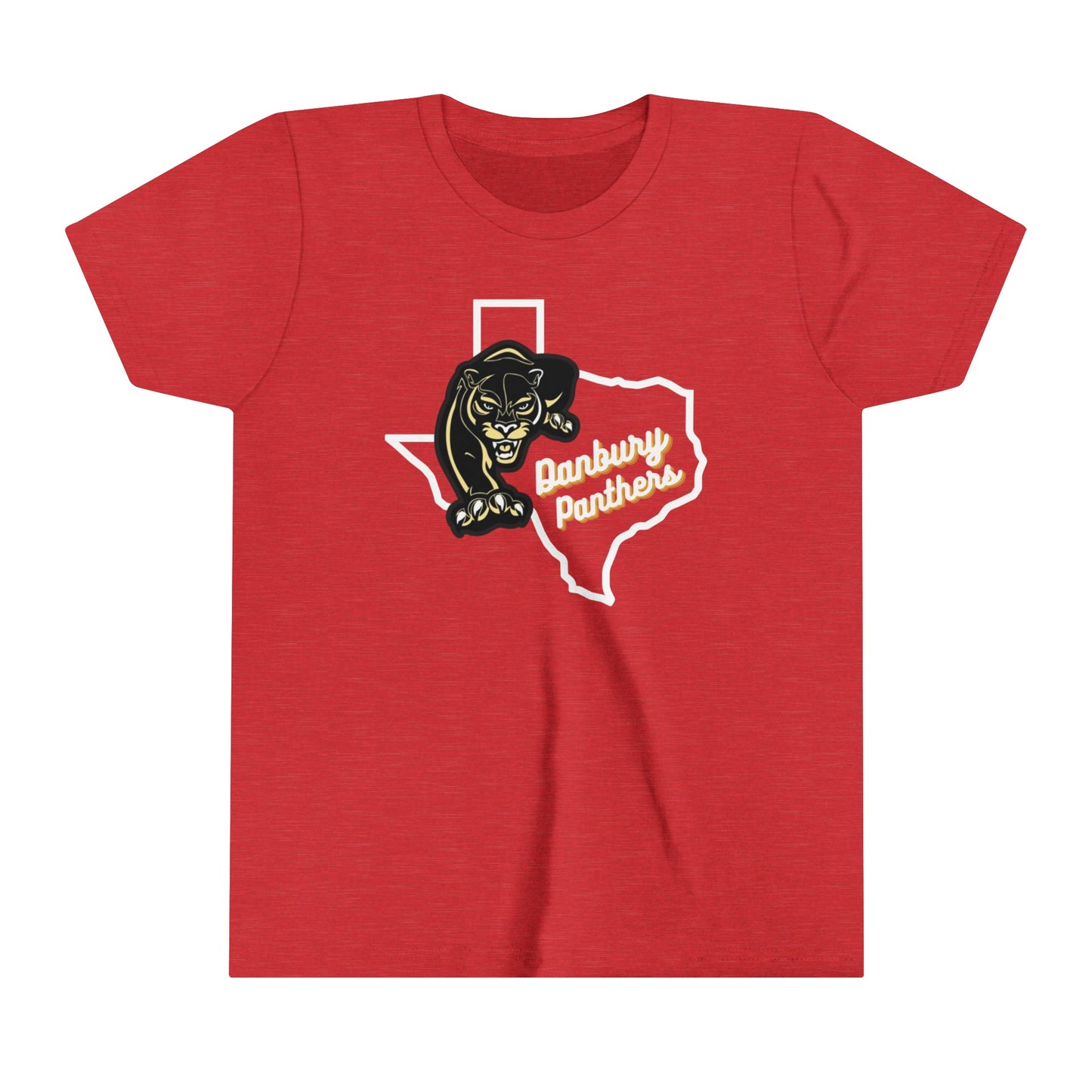 Youth Short Sleeve Tee Danbury Panthers Spirit Shirt