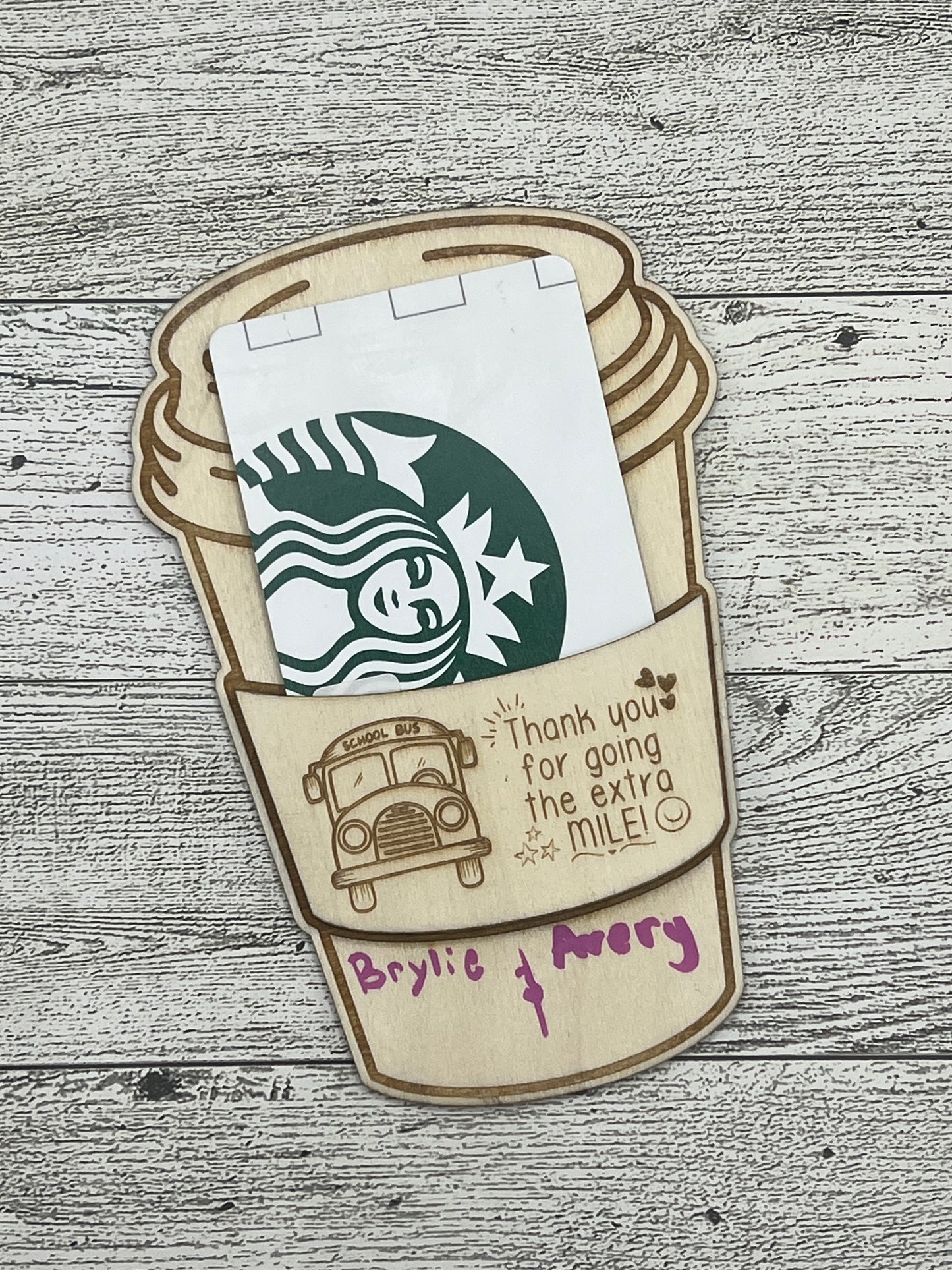 Bus Driver Thank You Gift Card Holder