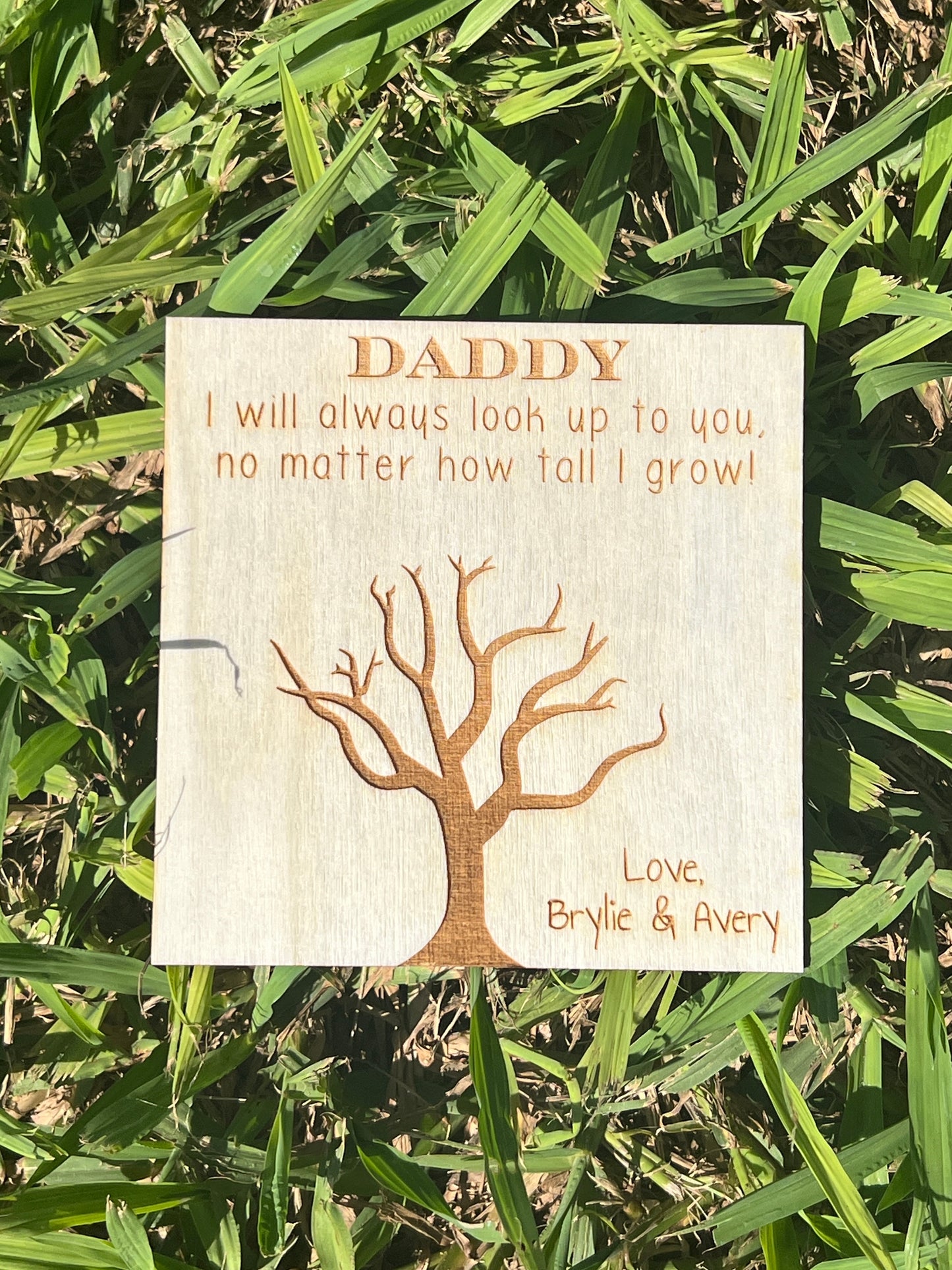 Magnet for Dad - Tree Thumb Print