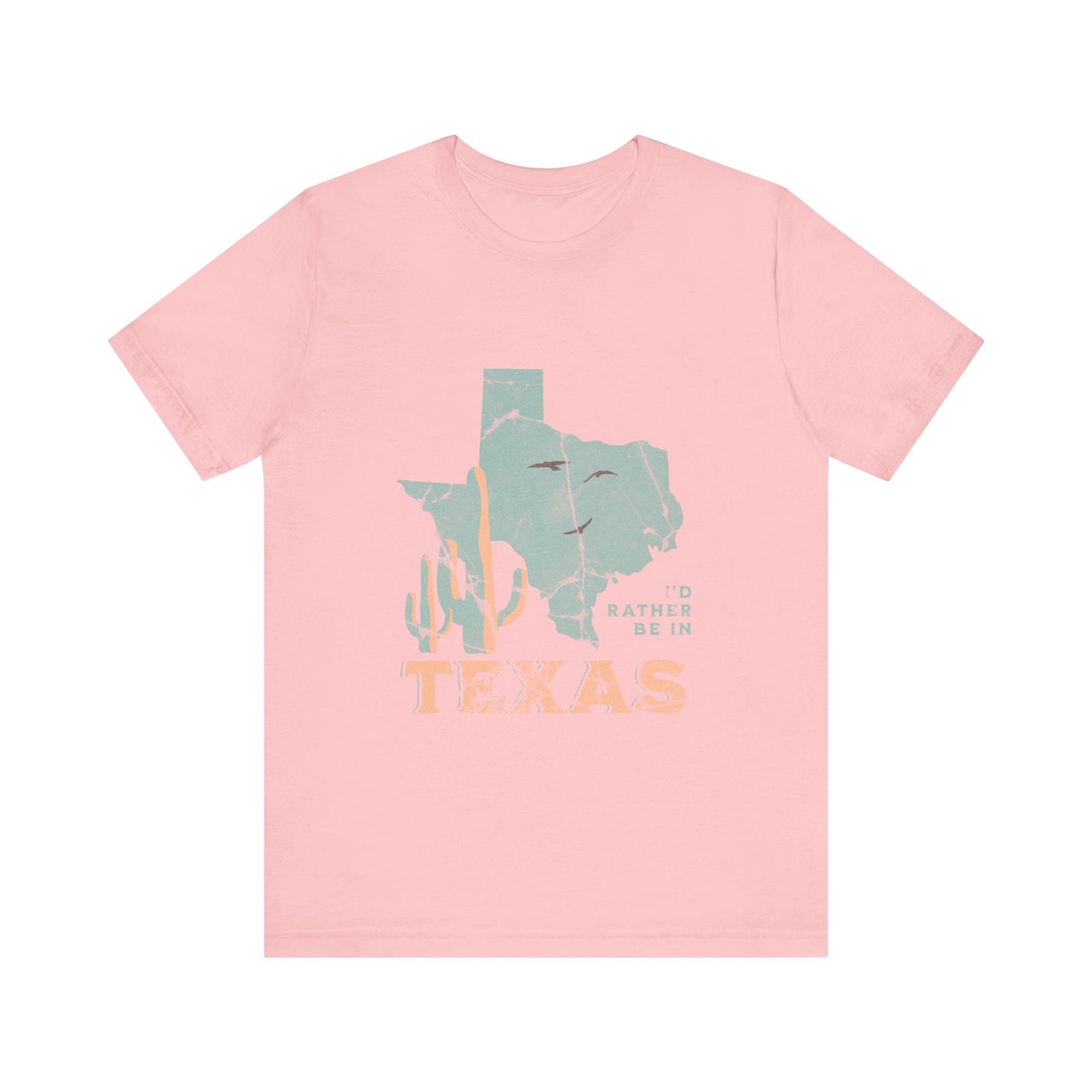 Unisex Jersey Short Sleeve Tee I’d rather be in Texas