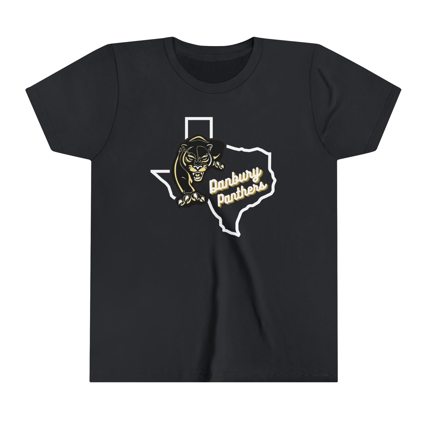 Youth Short Sleeve Tee Danbury Panthers Spirit Shirt
