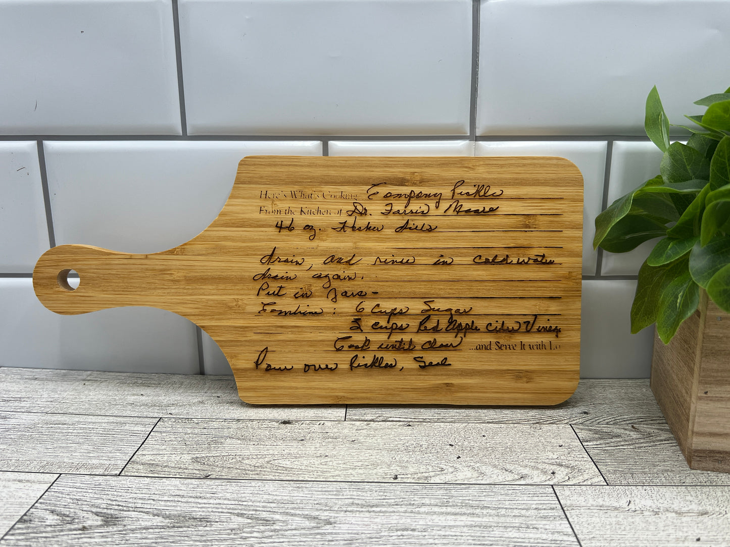 Bamboo Cutting Board - 11”x5.1”x0.6”