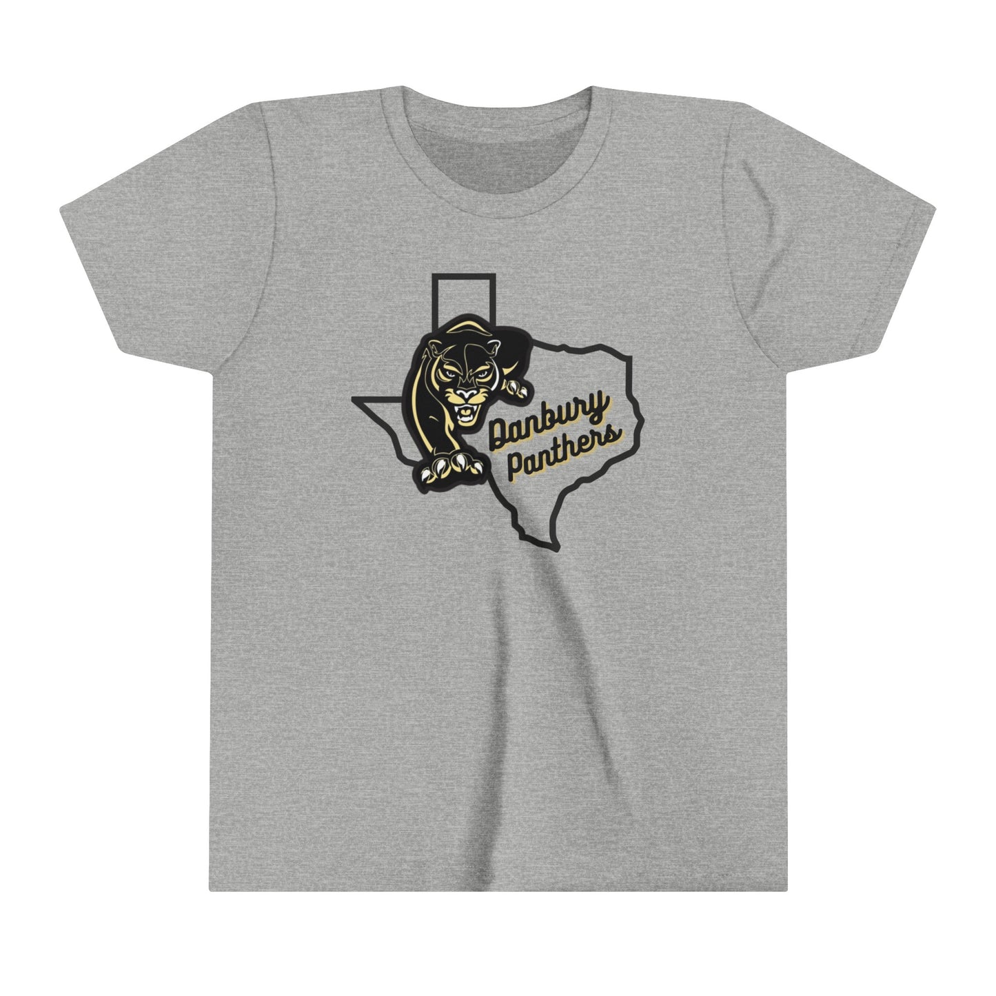 Youth Short Sleeve Tee Danbury Panthers Spirit Shirt