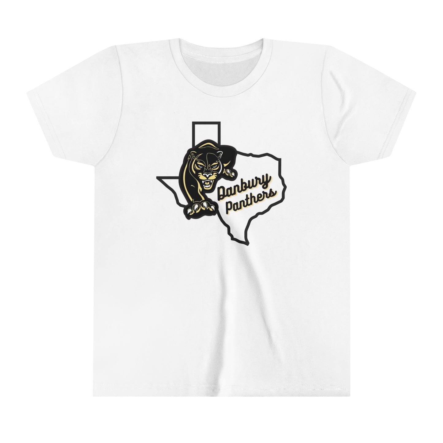 Youth Short Sleeve Tee Danbury Panthers Spirit Shirt