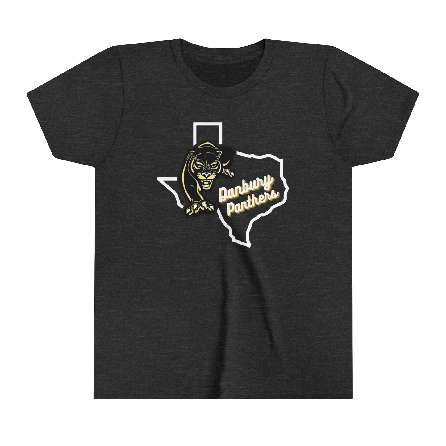 Youth Short Sleeve Tee Danbury Panthers Spirit Shirt