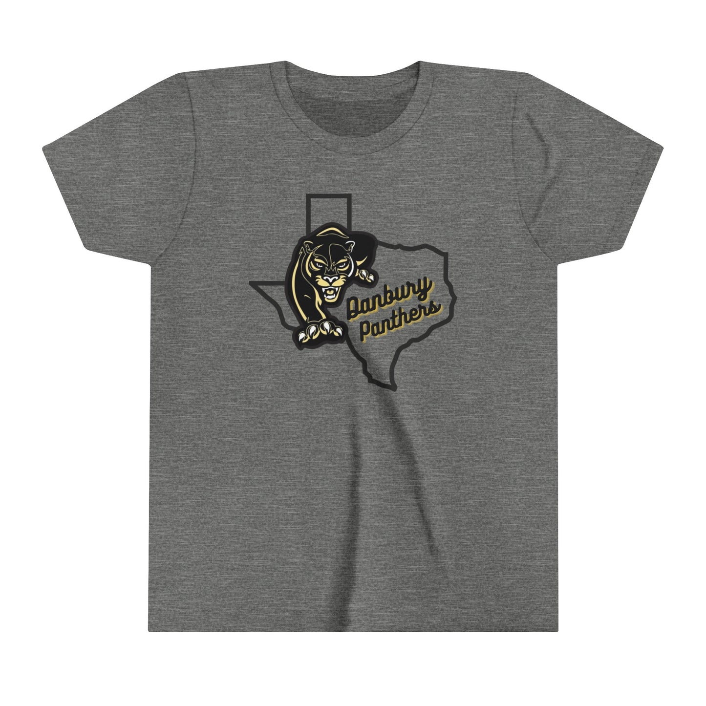 Youth Short Sleeve Tee Danbury Panthers Spirit Shirt
