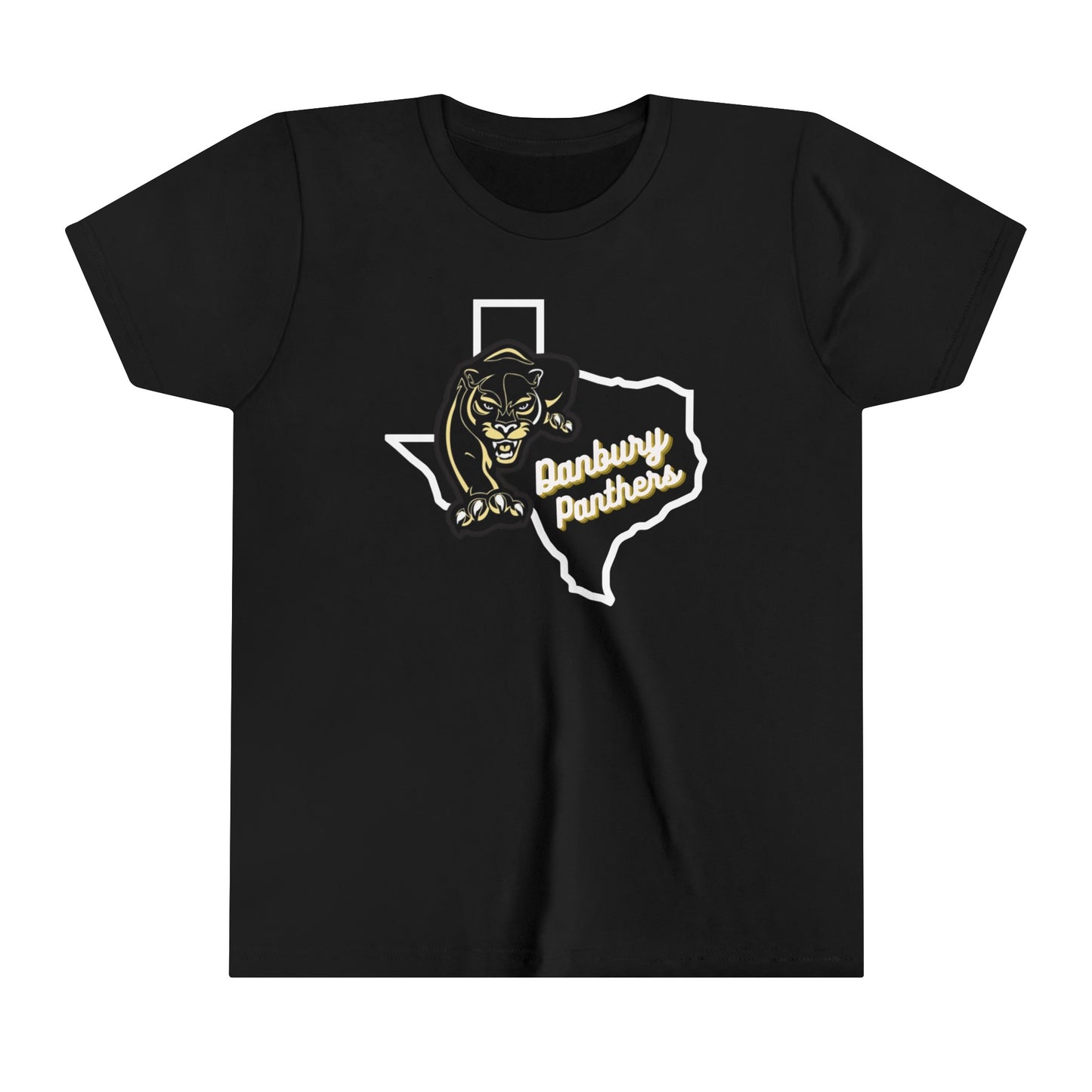 Youth Short Sleeve Tee Danbury Panthers Spirit Shirt