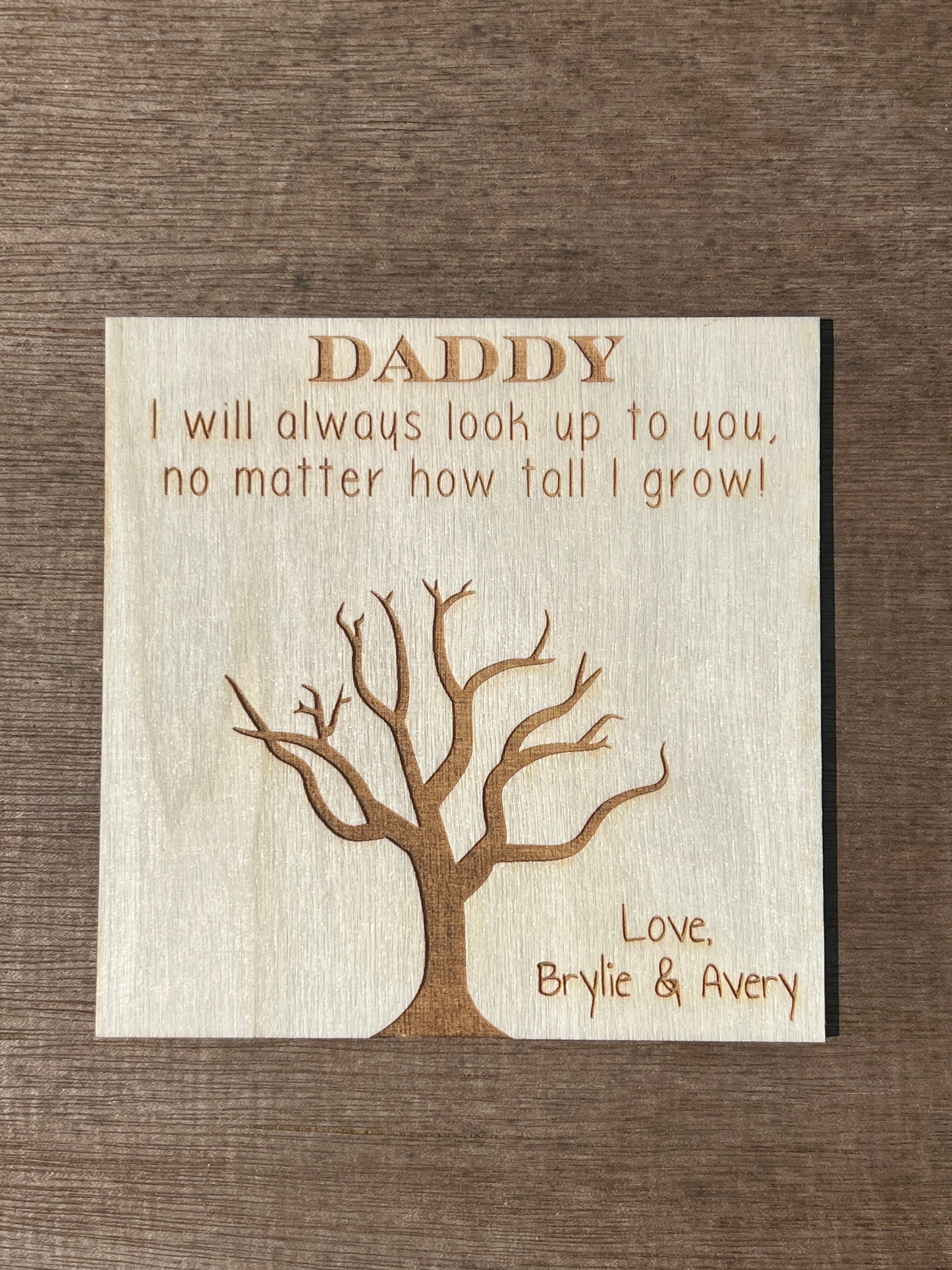 Magnet for Dad - Tree Thumb Print