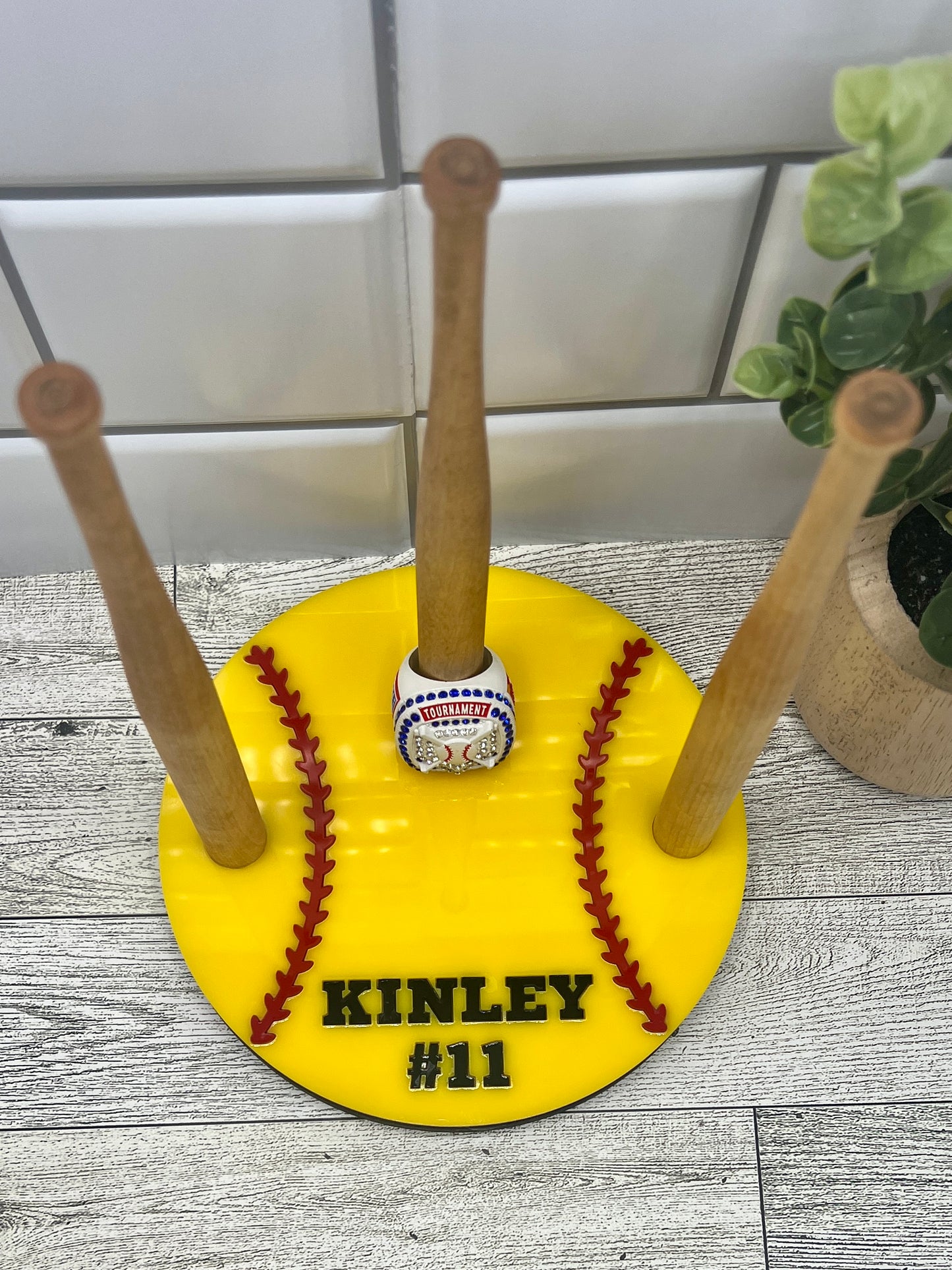 Softball Ring Holder