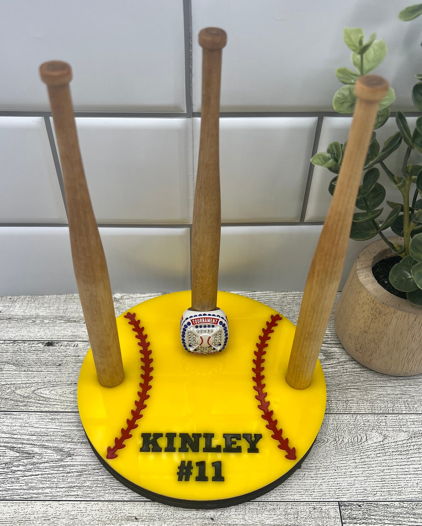 Softball Ring Holder
