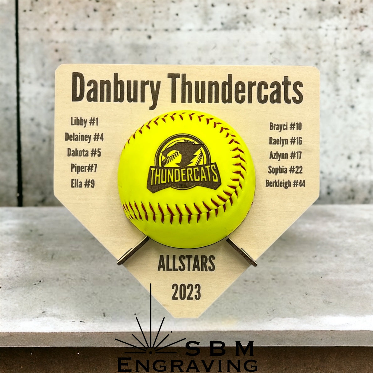 Softball/Baseball - Custom Ball w/ Ball Holder